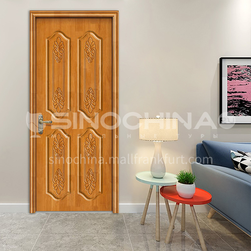 Classical style oak solid wood door for the room door swings for home french for villa 53